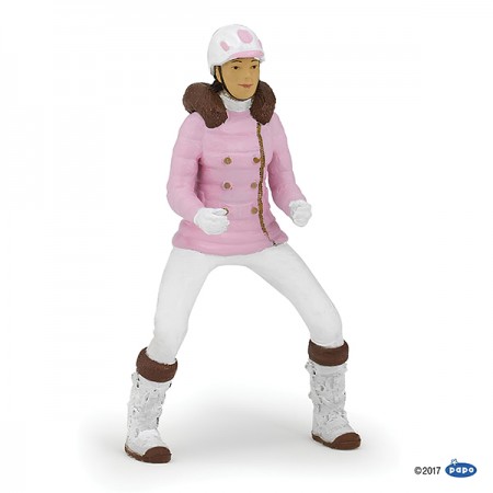Фигурка всадницы PAPO RIDING LADY WINTER FASHION