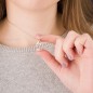 Подвеска Стремя с фианитами серебро EQUIMOON