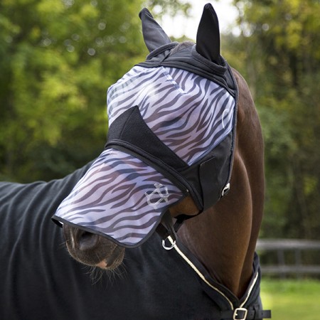 Маска от мух закрывающая нос Horze ZEBRA