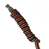 Чумбур плетеный с безопасным карабином HKM