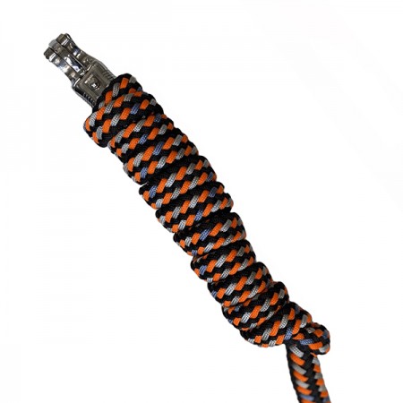 Чумбур плетеный с безопасным карабином HKM