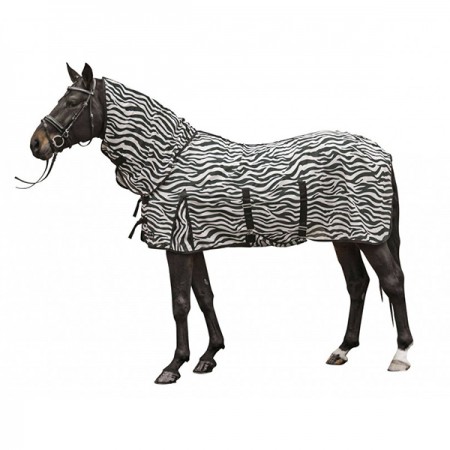 Попона антимоскитная с капором HKM Zebra