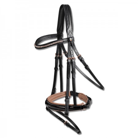 Уздечка трензельная WH X-Line ROSEWOOD