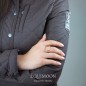 Кольцо "Подкова в сфере" с фианитами позолота EQUIMOON