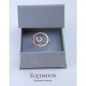 Кольцо "Подкова в сфере" с фианитами позолота EQUIMOON