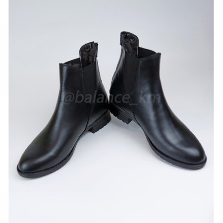 Ботинки с мехом кожаные с молнией сзади Skip & Richi Boots