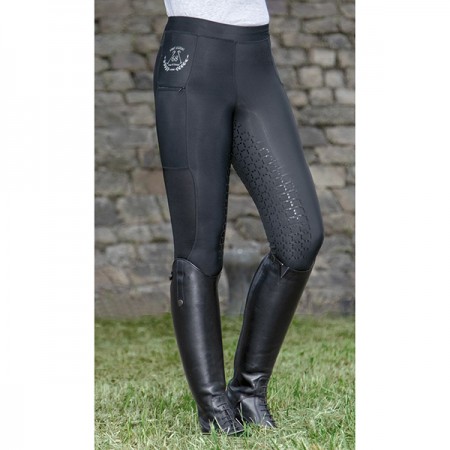Легинсы для верховой езды с силиконовой леей HKM Mesh