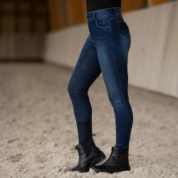 Бриджи джинсовые женские с силикон. леей Horze KAIA