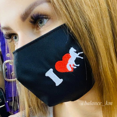 Маска для лица защитная H&D I Love Horses