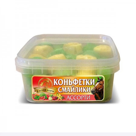 Коньфетки-смайлики ассорти "В коня корм", 480 гр