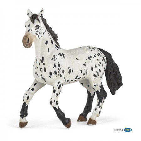 Фигурка лошади PAPO BLACK APPALOOSA HORSE