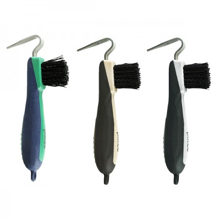 Крючок для копыт с щеточкой Horze SOFTGRIP