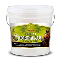 Копытная мазь ЗЕЛЕНАЯ с маслом лавра "В коня корм", 1 литр